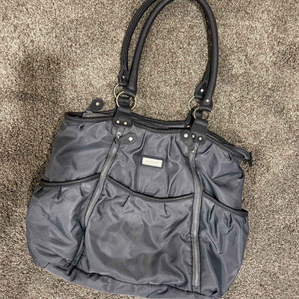 Carter's Dark Gray Diaper Bag